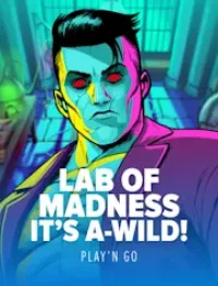 lab of madness slot logo